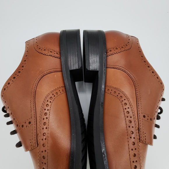 Cole Haan Grand+ Dress Wingtip Oxford Shoes Mens 11 M British‎ Tan C37330 NEW main image 14